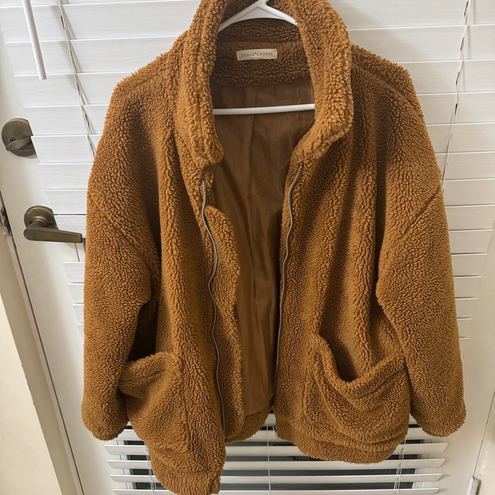 Beige Teddy Jacket - image 6